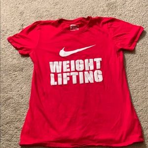 Nike weightlifting tshirt